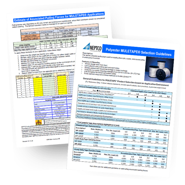 MULETAPE Selection Guide